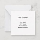 紹介のハロウィーンの時間を切り取る ノートカード (裏面)