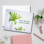 紹介の花をありがとうモダン。 ポストカード