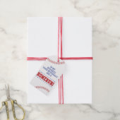 紹介はホームラン野球ポップ・アートのだ ギフトタグ (より糸付き)