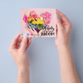 紹介は私に開花メーラー実在エステートプロモーションf チラシ (手)