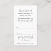 紹介はsquiggleの花感謝していしています 紹介カード (裏面)