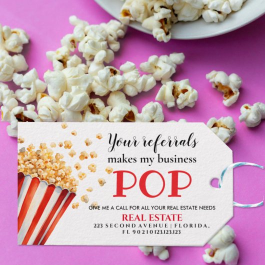 紹介を聞いて用が立つポップ・アートの | 実在地 ギフトタグ