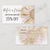 紹介カードひまわりデザイン 名刺 (正面/裏面)