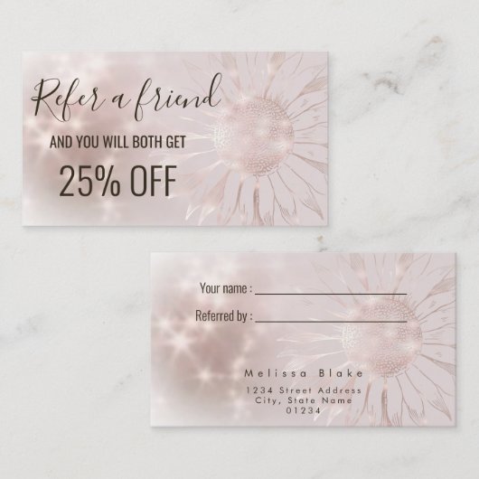 紹介カードひまわり 名刺 (正面/裏面)