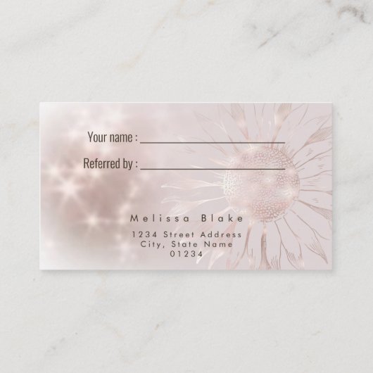 紹介カードひまわり 名刺 (裏面)