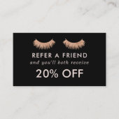 紹介カードまつげのメーキャップアーティスト 紹介カード (正面)