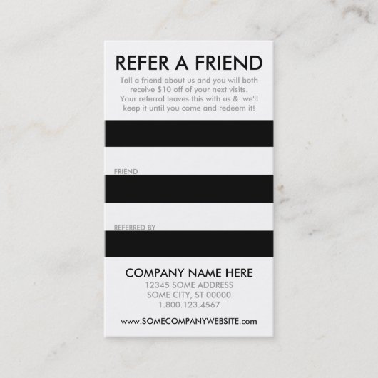 紹介カードを取り消す 紹介カード (正面)