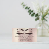 紹介カードグリッターピンクまぶしメイクアップ赤面 紹介カード (スタンド正面)