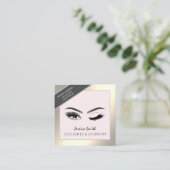 紹介カードシックな金ゴールドまつ毛&まゆげウィンク 紹介カード (スタンド正面)