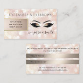 紹介カードシックな《写真》ぼけ味まつ毛&眉毛 紹介カード (正面/裏面)