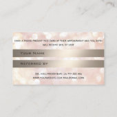 紹介カードシックな《写真》ぼけ味まつ毛&眉毛 紹介カード (裏面)