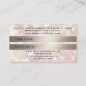 紹介カードシックな《写真》ぼけ味まつ毛&眉毛 紹介カード (裏面)