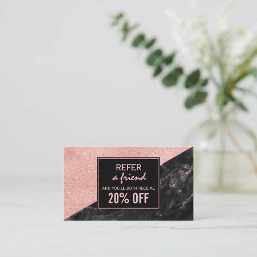 紹介カードバラ金ゴールド大理石美しいサロンカスタム 紹介カード (スタンド正面)