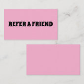 紹介カードピンクカスタム色 紹介カード (正面/裏面)