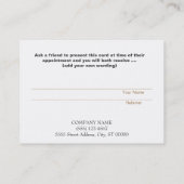 紹介カードプロフェッショナル起業家ブラック 紹介カード (裏面)