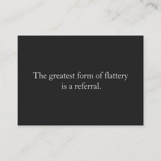 紹介カードプロフェッショナル起業家ブラック 紹介カード (正面)