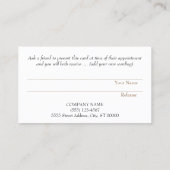 紹介カードプロフェッショナル起業家レザー 紹介カード (裏面)