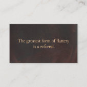 紹介カードプロフェッショナル起業家レザー 紹介カード (正面)