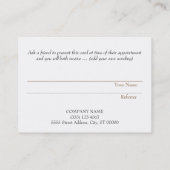 紹介カードプロフェッショナル起業家レザー 紹介カード (裏面)