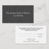 紹介カードプロフェッショナル起業家灰色 紹介カード (正面/裏面)