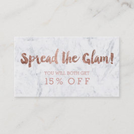 紹介カードモダンのばら色の金ゴールドのタイポグラフィの大理石2 紹介カード