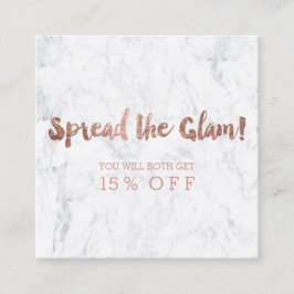 紹介カードモダンのばら色の金ゴールドのタイポグラフィの大理石3 紹介カード