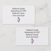 紹介カード販売のキットのテンプレート 紹介カード (正面/裏面)