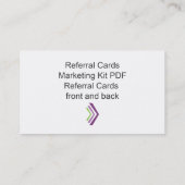 紹介カード販売のキットのテンプレート 紹介カード (裏面)