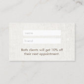 紹介カード|エレガントなはすセラピーのサロンのスパ 紹介カード (裏面)