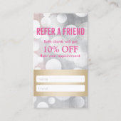 紹介カード |シルバー&金ゴールドまつ毛エクステンション (正面)