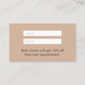 紹介カード |ナチュラルヘア美しいサロン (裏面)