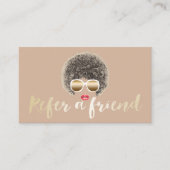 紹介カード |ナチュラルヘア美しいサロン (正面)