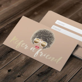 紹介カード |ナチュラルヘア美しいサロン