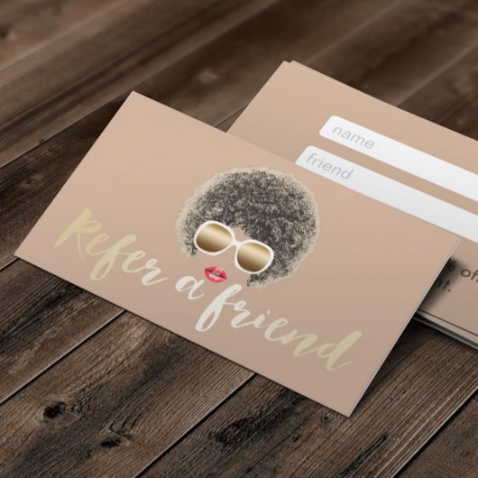 紹介カード |ナチュラルヘア美しいサロン