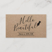 紹介カード |ハロービューティフルサロン素朴クラフト (正面)