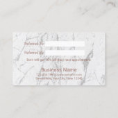 紹介カード |バラ金ゴールド&大理石美しいサロン (裏面)