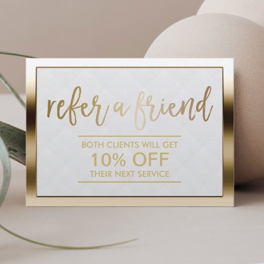 紹介カード |フレームモダン金ゴールド