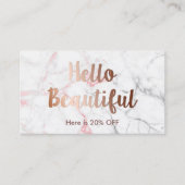 紹介カード |メイクアップアーティストヘアサロン大理石 (正面)