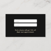 紹介カード |メイクモダンアップアーティストサロンロゴ (裏面)