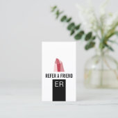 紹介カード|メーキャップアーティストのモダンの口紅 紹介カード (スタンド正面)