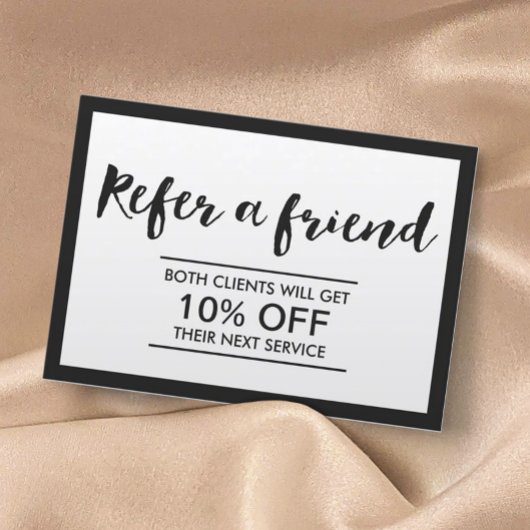 紹介カード |モダン白黒のシンプル枠