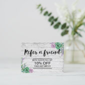 紹介カード |ヴィンテージフローラ素朴木材 (スタンド正面)