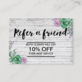 紹介カード |ヴィンテージフローラ素朴木材 (正面)