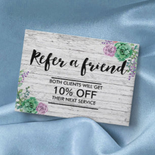 紹介カード  ヴィンテージフローラ素朴木材