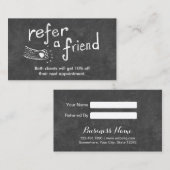 紹介カード |可愛い黒板動物スケッチ (正面/裏面)