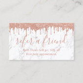 紹介カード |白い大理石を滴らせるバラ金ゴールド (正面)