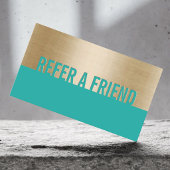 紹介カード |金ゴールドモダンとターコイズクラス