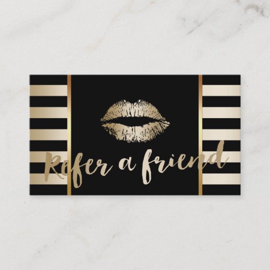 紹介カード|金ゴールドリップス化粧アーティモダンスト 紹介カード (正面)