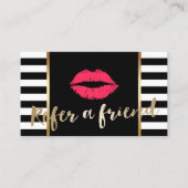 紹介カード | Red Lipsメイクアップアーティストモダン (正面)