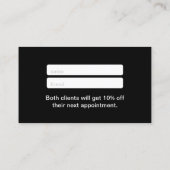 紹介カード | Red Lips Patternメイクアップアーティスト (裏面)